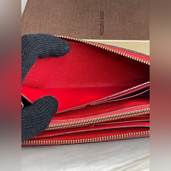 Louis Vuitton clemence empreinte red long wallet - Picture 13 of 16